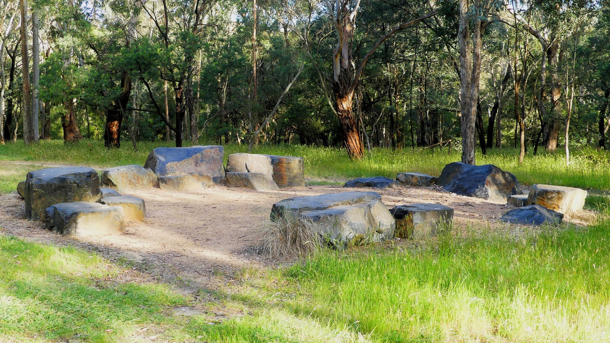 The yarning circle at Blackburn Lake Sanctuary