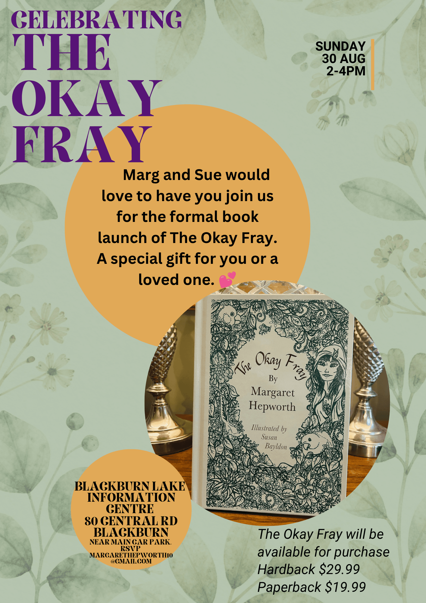 Book launch 'The Okay Fray' - 30 August